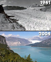 Melting glacier in Alaska