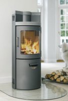 modern wood burning stove