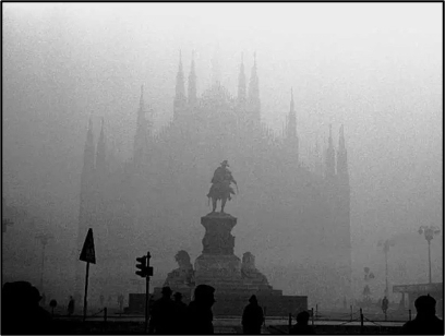 Milan Cathedral smog